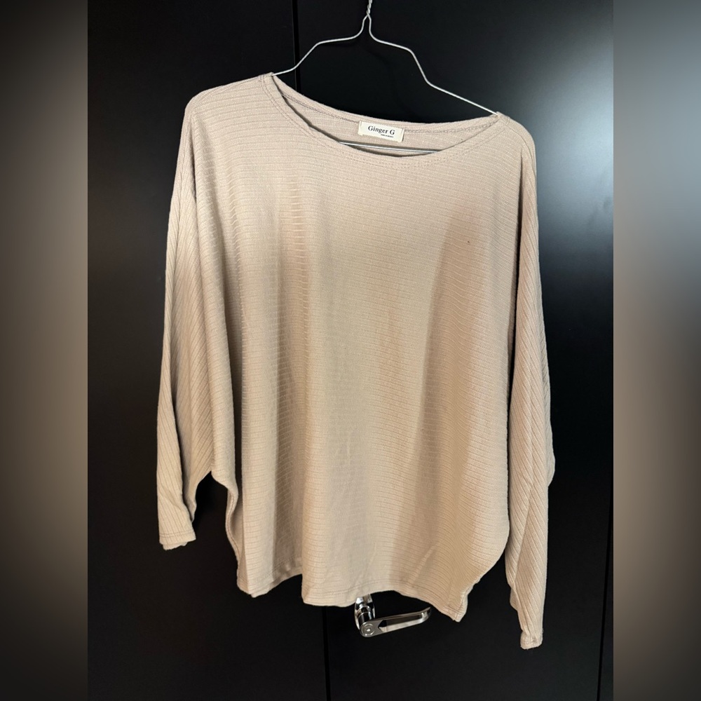 Ginger G Cream Long Sleeve Top
